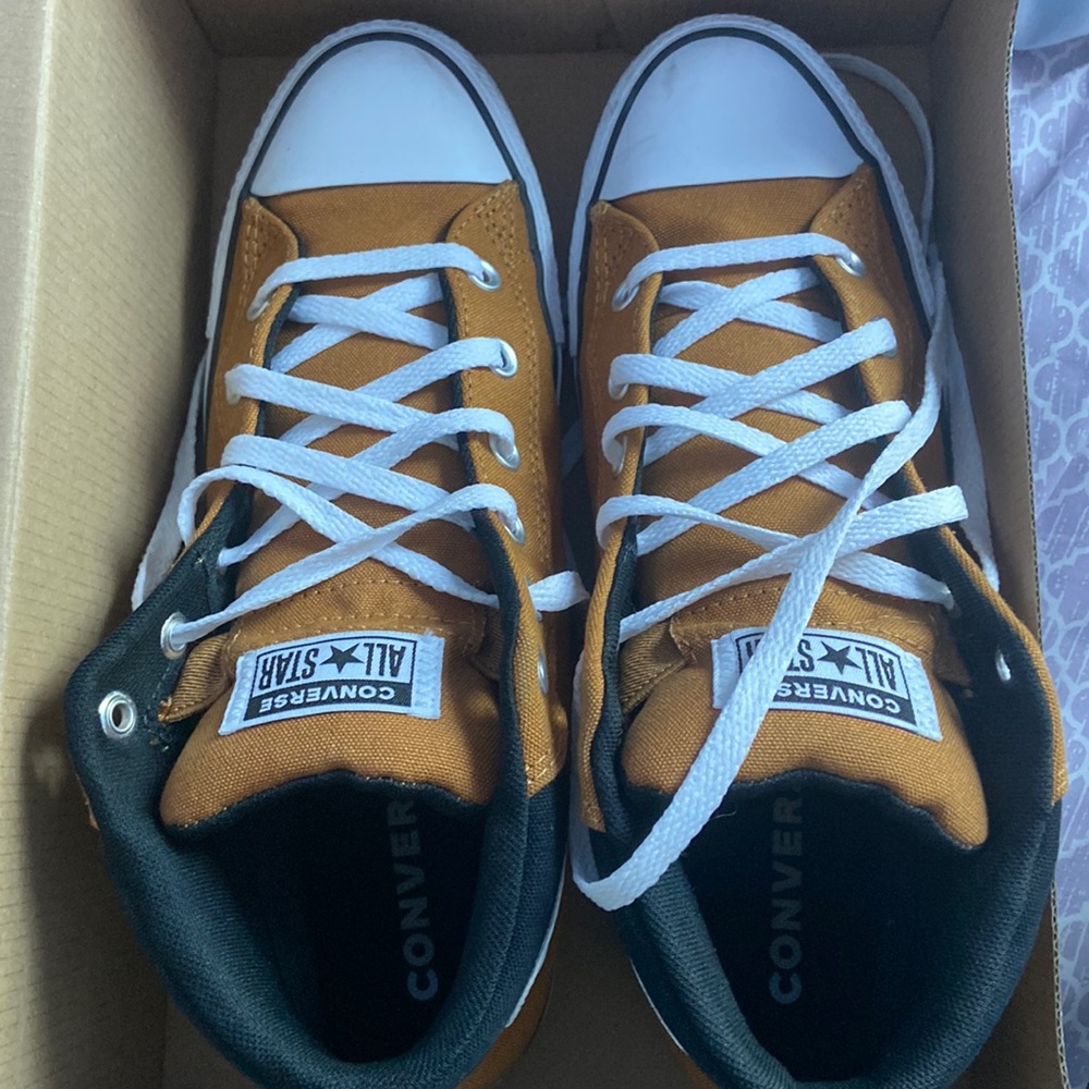 Burnt orange converse